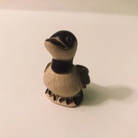 Vtg Mini Artesania Rinconada Goose Art Pottery Figurine 2.75  Inch Tall - Picture 6 of 10